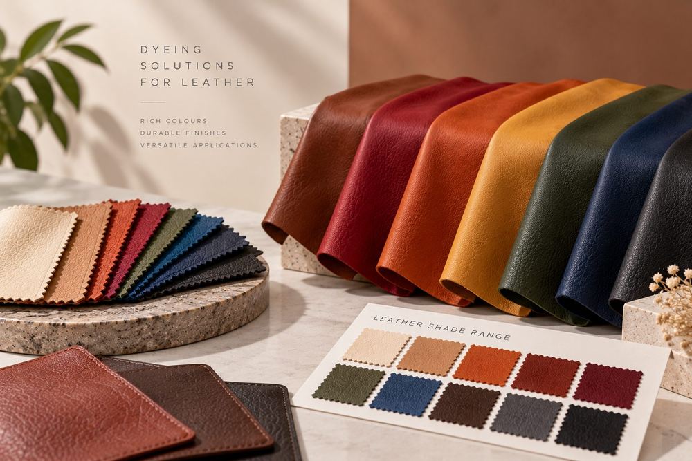 Leather dyeing