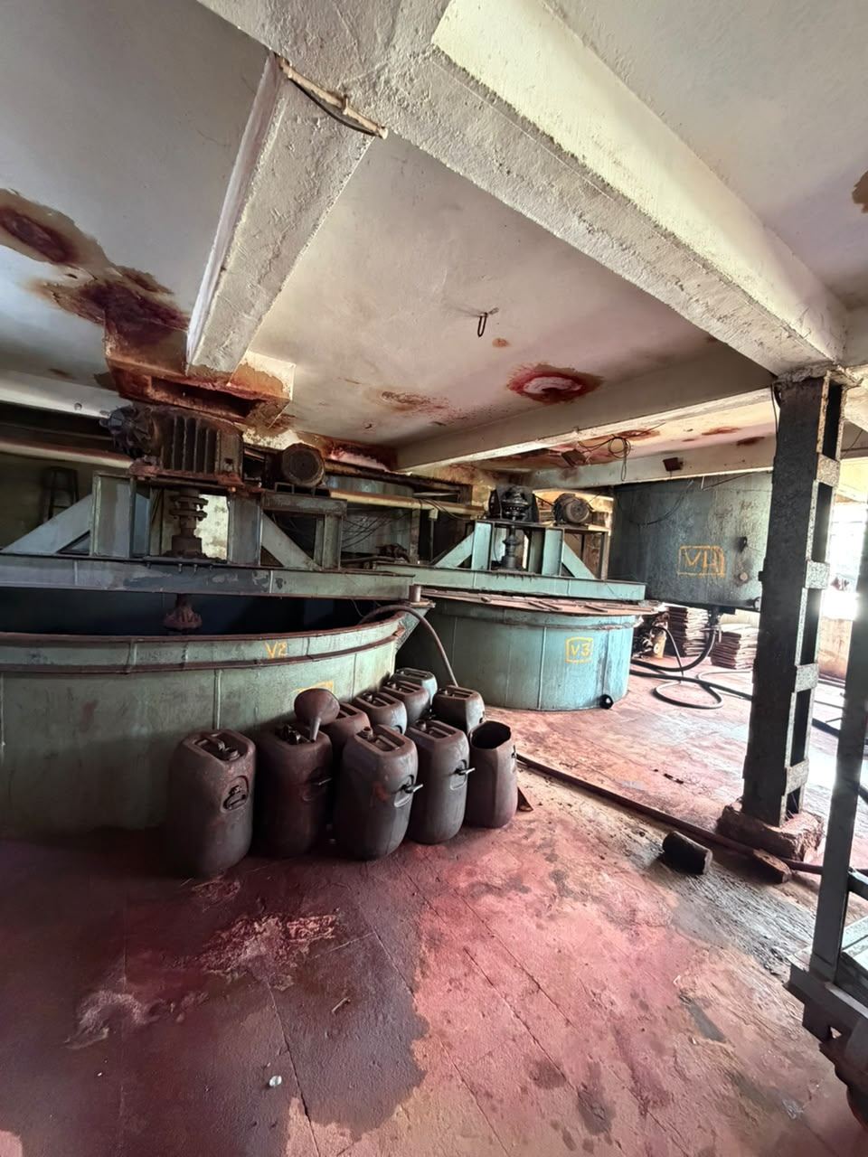 Reaction vessels on the Alok Industries production floor