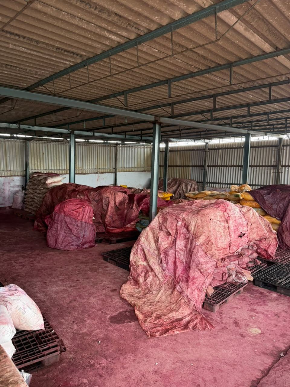Finished goods warehouse at Alok Industries